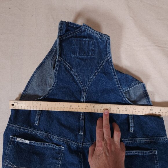 Vintage Revolt Floral Embroidered Denim Overalls Size 18 Y2K 90s Festival Retro - Picture 5 of 11